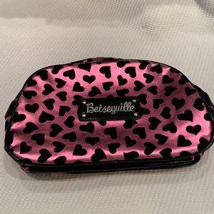 Betsy Johnson Betseyville makeup bag